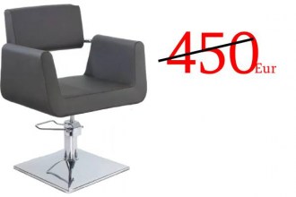 Hairdresser customer chair, 8801-V5 (color:125, shiny black)